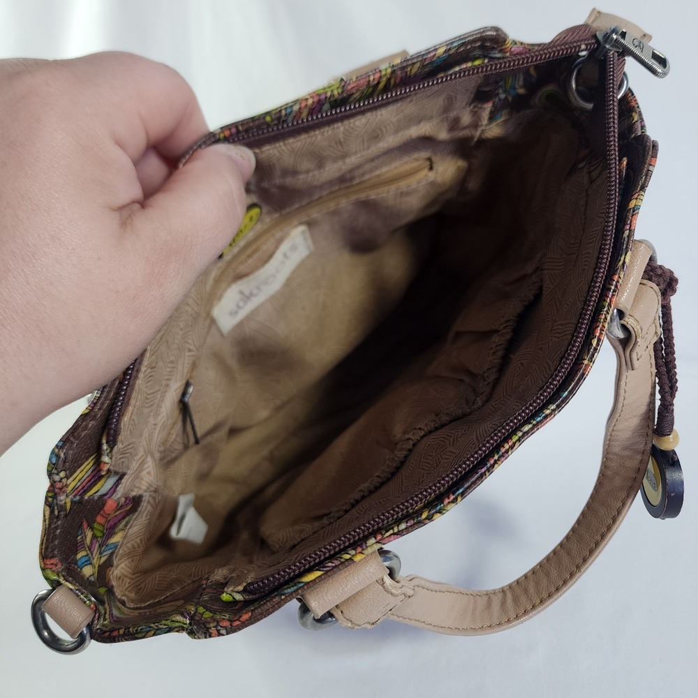 Sakroots Womens Mini Tote Hand Bag Purse Coated Canvas Bird‎ Print *NO STRAP - Picture 11 of 16